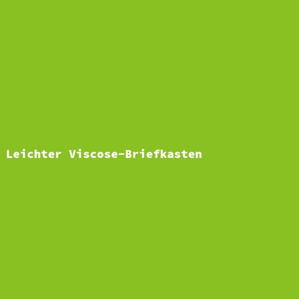 Leichter Viscose-Briefkasten
