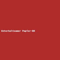 Unterhaltsamer Papier-BH
