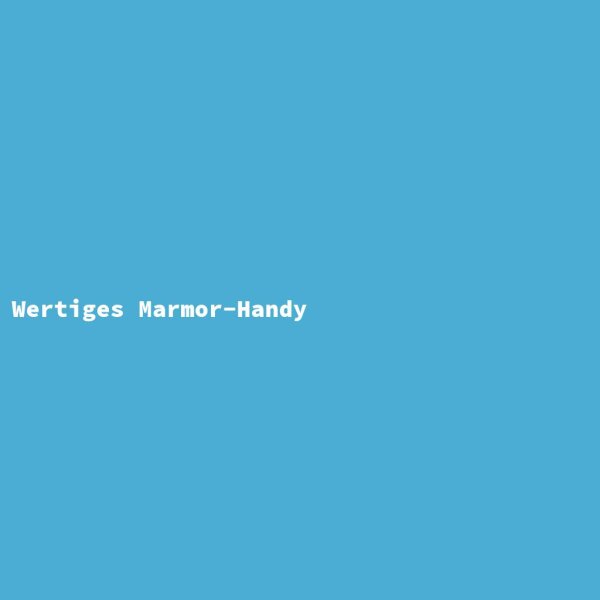 Wertiges Marmor-Handy