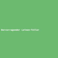 Hervorragender Leinen-Teller