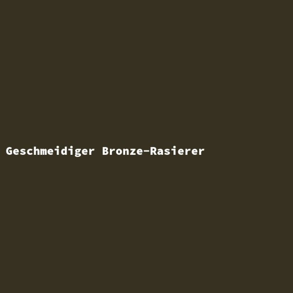 Geschmeidiger Bronze-Rasierer