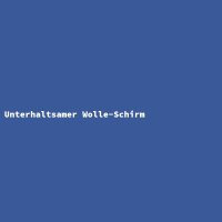 Unterhaltsamer Wolle-Schirm