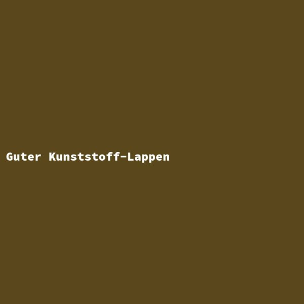 Guter Kunststoff-Lappen