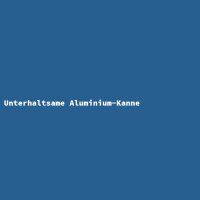 Unterhaltsame Aluminium-Kanne