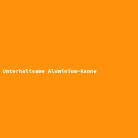 Unterhaltsame Aluminium-Kanne