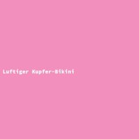 Luftiger Kupfer-Bikini