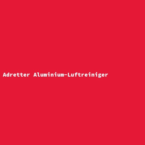 Adretter Aluminium-Luftreiniger