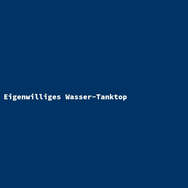Eigenwilliges Wasser-Tanktop