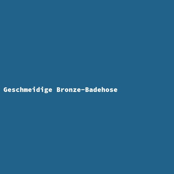 Geschmeidige Bronze-Badehose