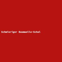Schmieriger Baumwolle-Schal
