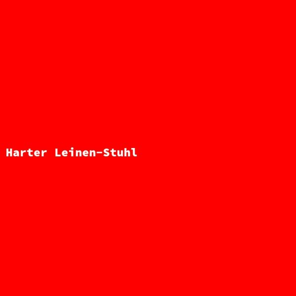 Harter Leinen-Stuhl