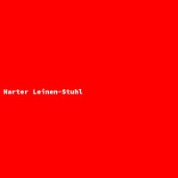 Harter Leinen-Stuhl