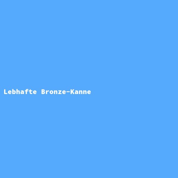 Lebhafte Bronze-Kanne