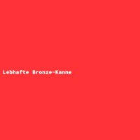 Lebhafte Bronze-Kanne