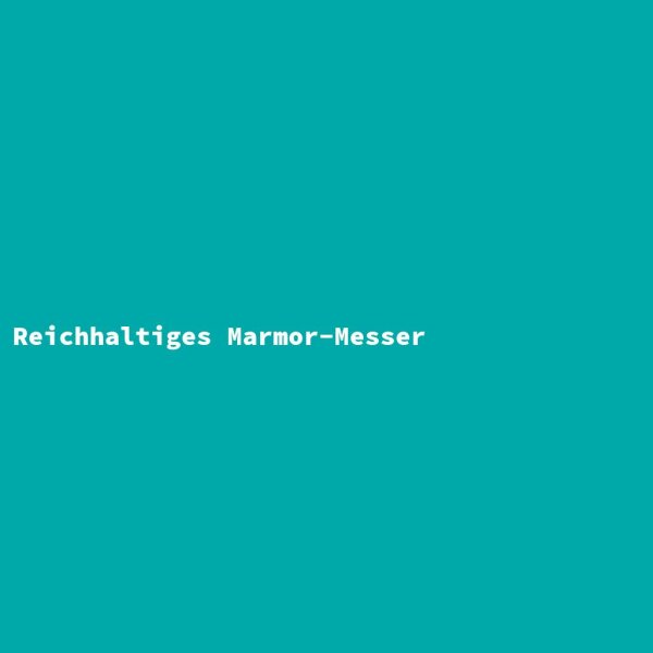 Reichhaltiges Marmor-Messer